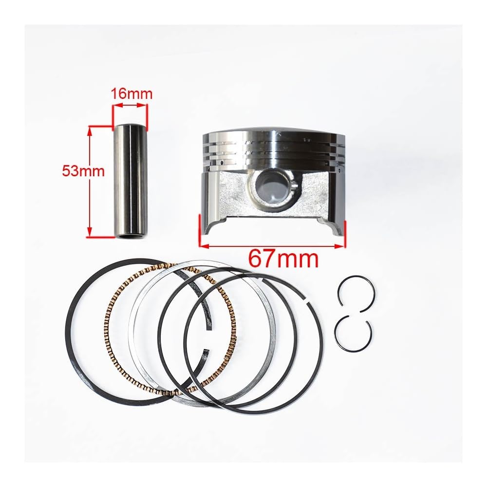 Conjunto de kit de pistón CG250CC apto for Loncin Zongshen Etc CG250 250cc