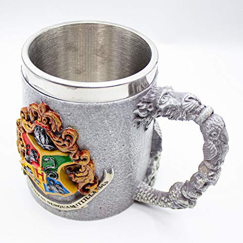 Pyramid International Harry Potter Mug Tankard (Hogwarts Crest Design) 3D Sculpture Coffee Mug, Harry Potter Gifts for Women and Men, Mugs for Women and Men - Official Merchandise