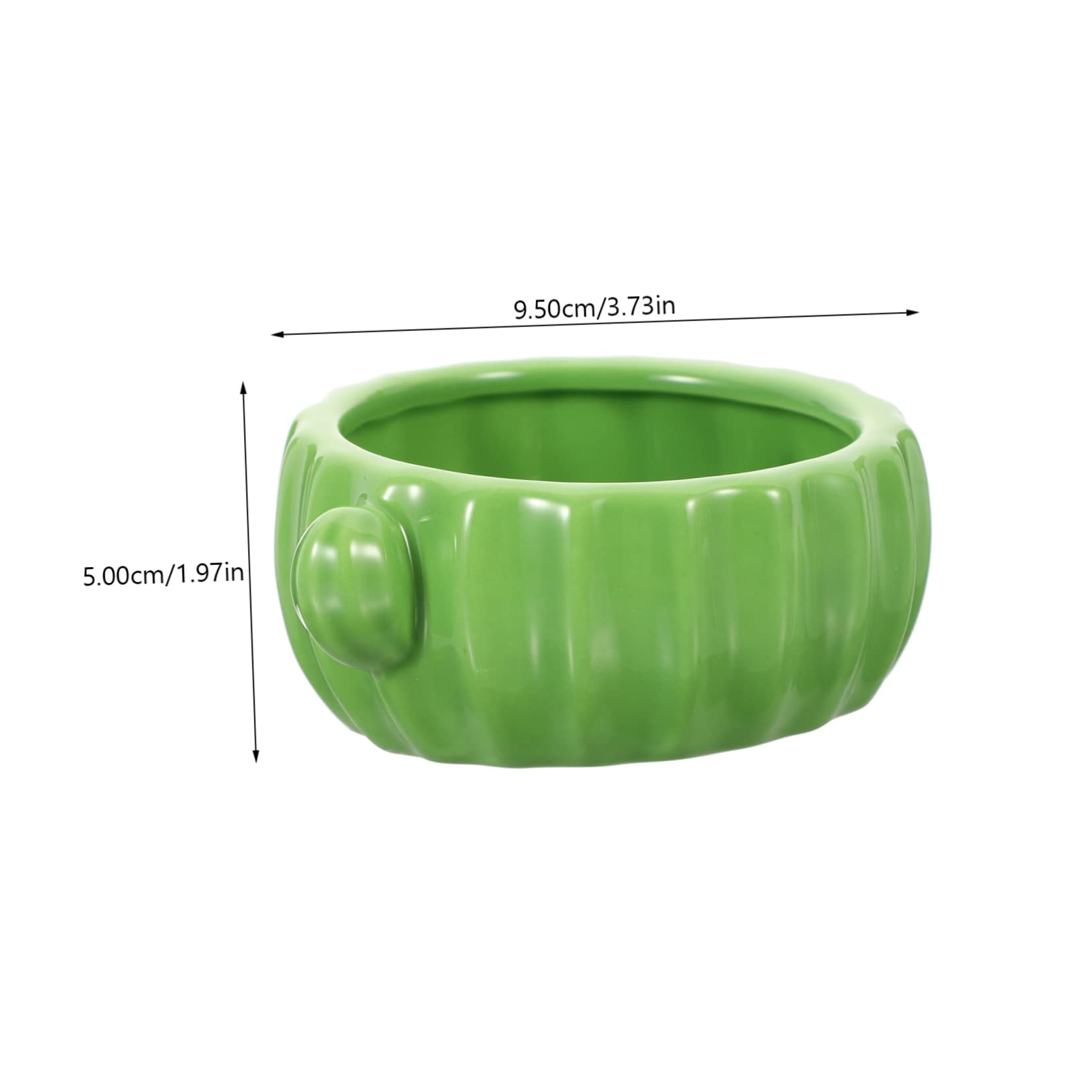 VANZACK Cactus Shaped Ceramic Hamster Bowl for Animals Smooth Surface Food and Water Dish for Guinea Pigs Chinchillas and Other Pets Present for