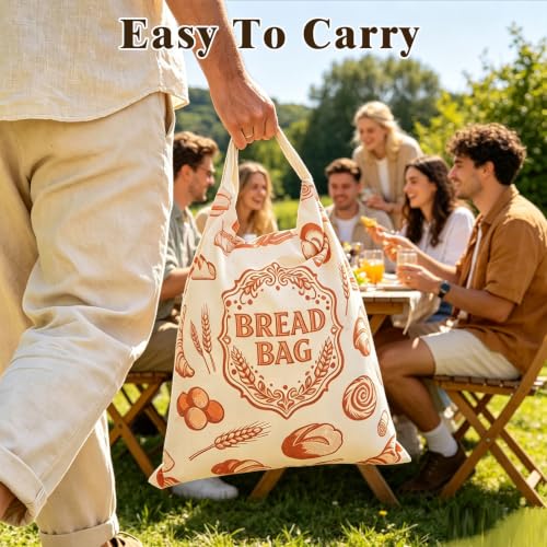 Bolsas de pan con cremallera y hebilla de almacenamiento reutilizables 8
