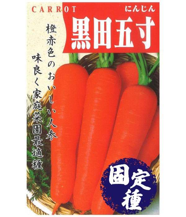 Amazon.co.jp: アサヒ農園 黒田五寸人参（ニンジンの種）【固定種