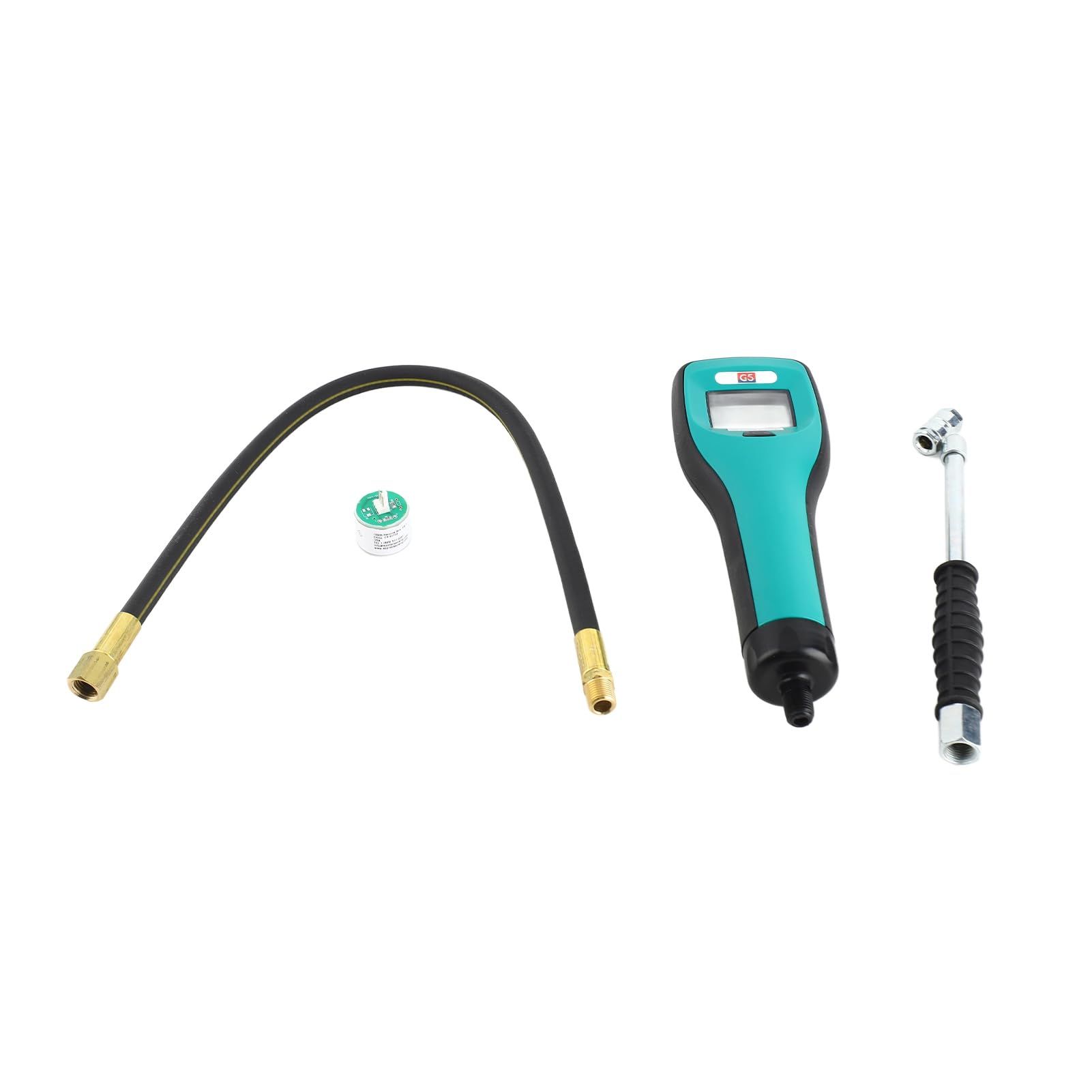 Generic Detector de Gas Analizador de Nitrógeno Portátil Herramienta de Prueba Confiable de Nitrógeno para Neumáticos de Automóviles Medidor de Gas, Aleación de Acero de Caucho ABS