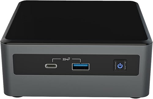 Intel NUC, NUC 10 Mini PC, Win10 Pro Mini computadora, Frost Canyon NUC10i7FNHN, Core i7-10710U, hasta 4.7GHz Turbo, 6 núcleos, 25W UHD Graphics,