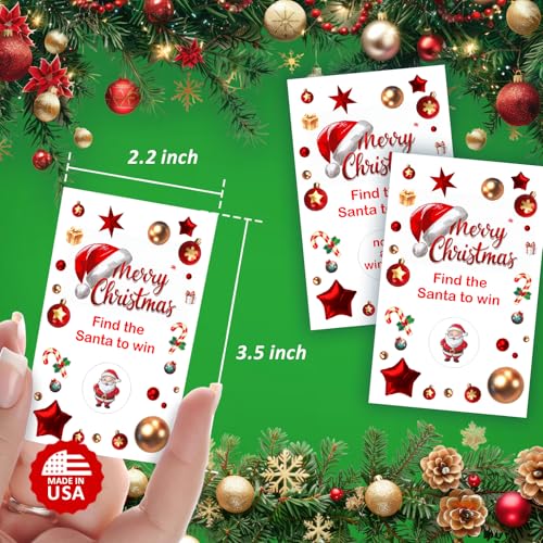 Merry-Christmas-Party-Game-Scratch-Off-Find-The-Santa-Easy-to-Play-Silly-Games-Fun-Idea-Ice-Breaker-Activity-Raffle-Cards-Set-of-40-Cards-Made-in-USA Merry Christmas Party Game Scratch Off Find The Santa Easy to Play Silly Games Fun Idea Ice Breaker Activity Raffle Cards Set of 40 Cards Made in USA