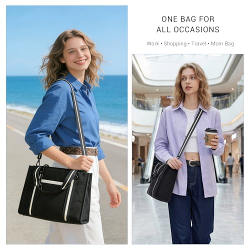 Bolso Tote ACUARIO para mujer con bolsillos miniatura 2