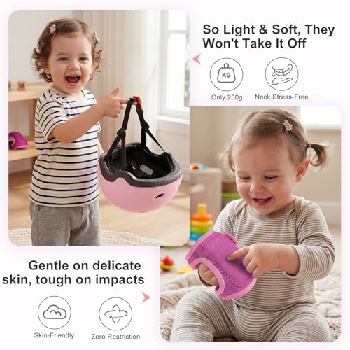Image of Toddler Helmet and Knee Pads Set for 1-3 Years Old, Kids Bike Helmets with Toddler Knee Pads and Elbow Pads Set, Adjustable Baby Helmet for Balance Bike, Scooter, Tricycle, Bicycle