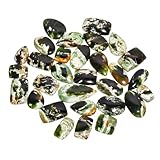 GEMKORA™ 4pcs Natural Chrome Chalcedony Gemstone Wholesale Cabochons Lot, Jewelry Making Loose Gemst