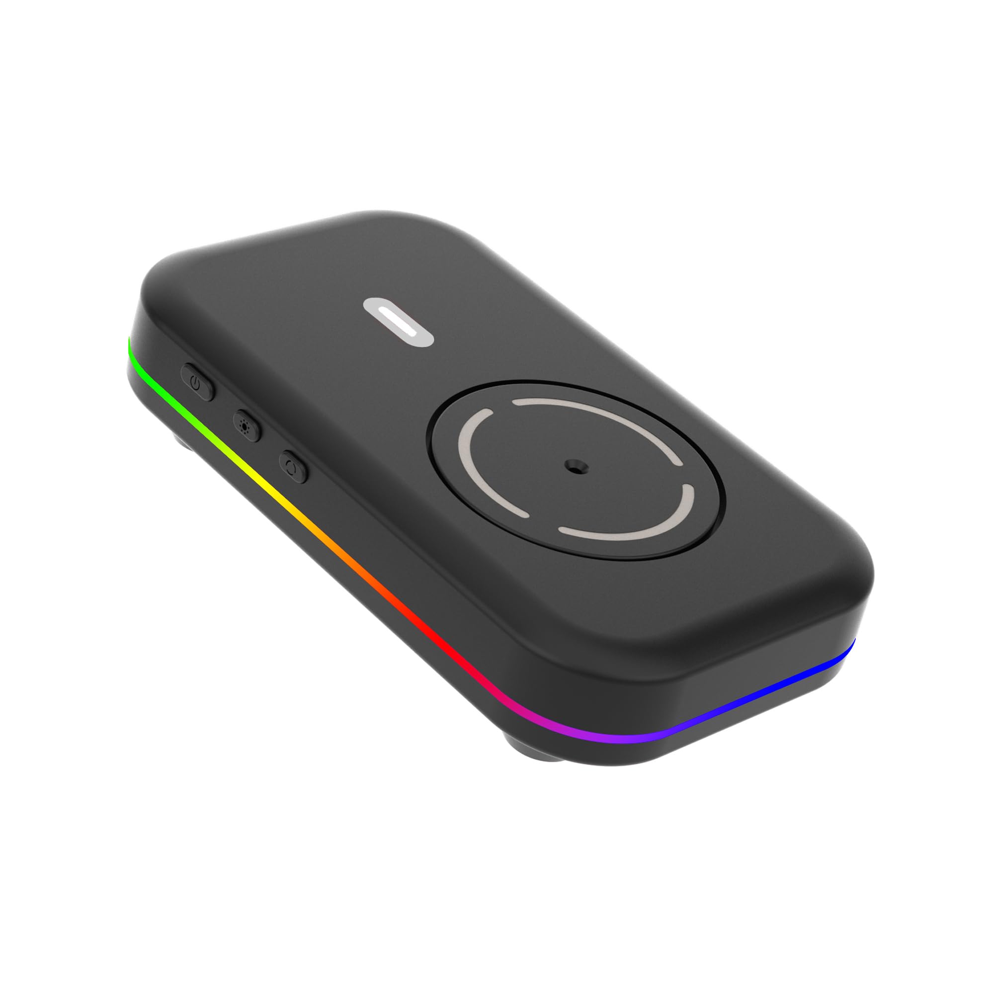 WFB Mouse Jiggler for Laptops, PC Undetectable Mouse Mover Pad Moves Randomly with RGB ON/Off Interval Timer,USB-C Automatic Simulator Shaker, Keeps Computer Active Movement(No Software Required)