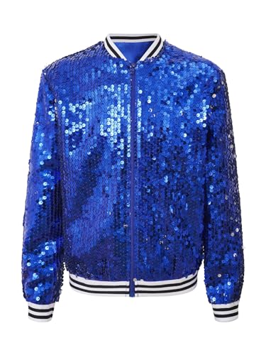 Kids Girls Sequined Metallic Jazz Hip Hop Dance Bomber Jacket Long Sleeve Outerwear Top Performance4