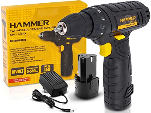 Furadeira/Parafusadeira Hammer PLI-10 - Bivolt