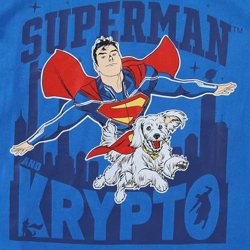 WARNER BROS Superman and Krypto Boys Long Sleeve Shirt for Toddler and Big Kids2