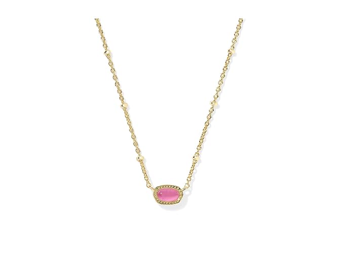 Kendra Scott Mini Elisa 14k Gold-Plated Satellite Short Pendant Necklace, Fashion Jewelry for Women