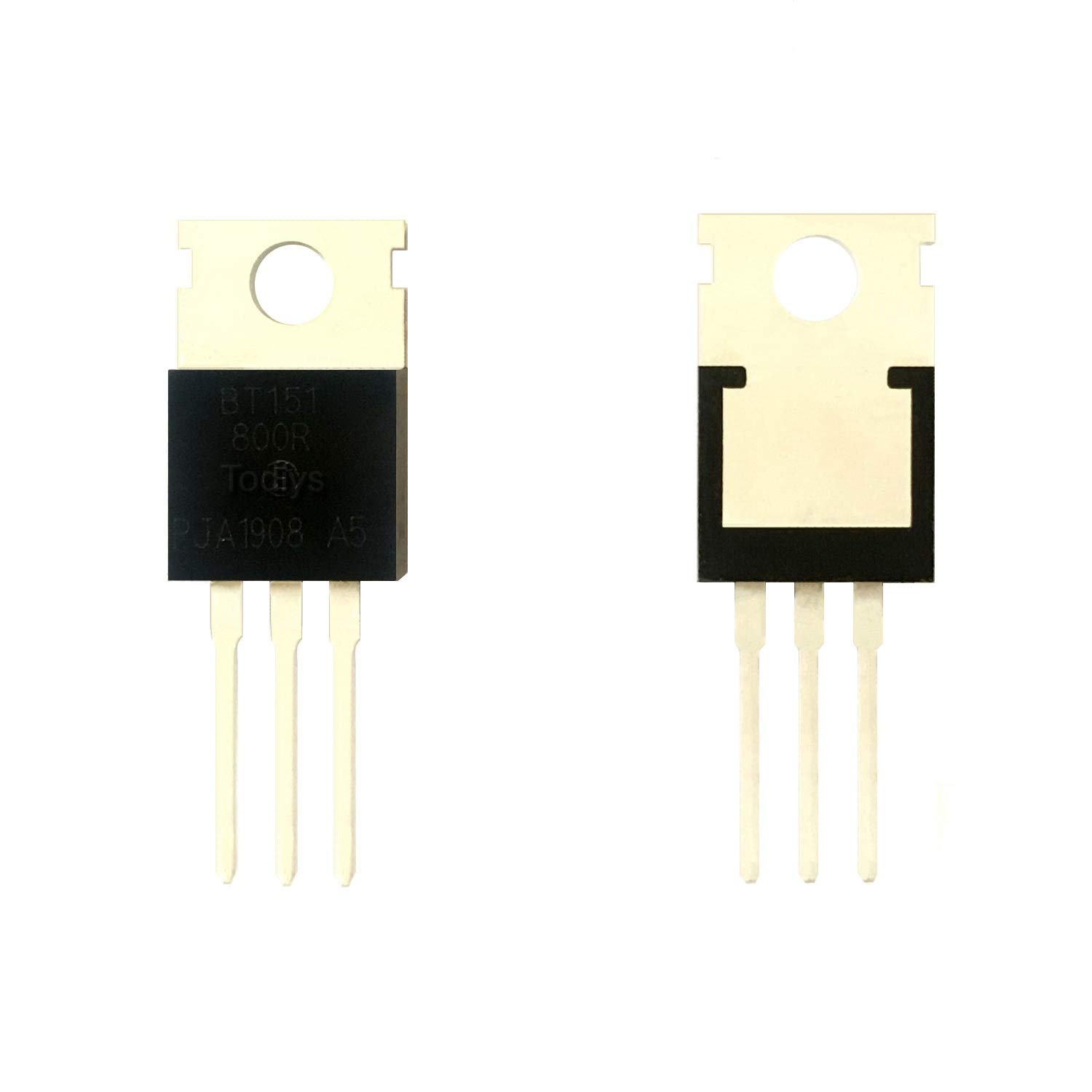 Todiys New 20Pcs for BT151-800 BT151-800R 12A 800V TO-220 Thyristors Silicon Controlled Rectifiers IC BT151-800R,127