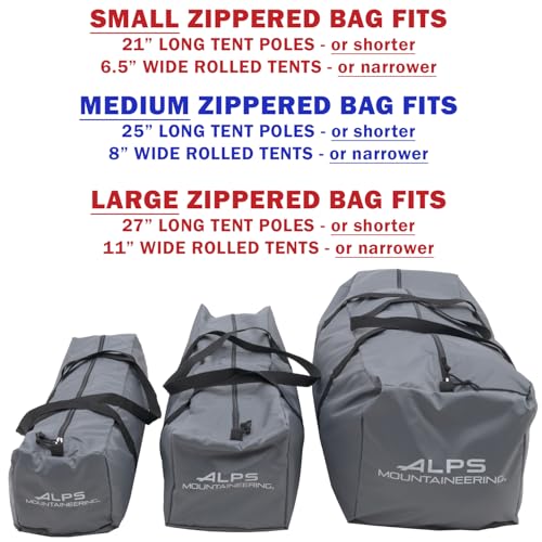 Bolsa para carpa con cremallera ALPS Mountaineering, tamaño mediano - Gris miniatura 3