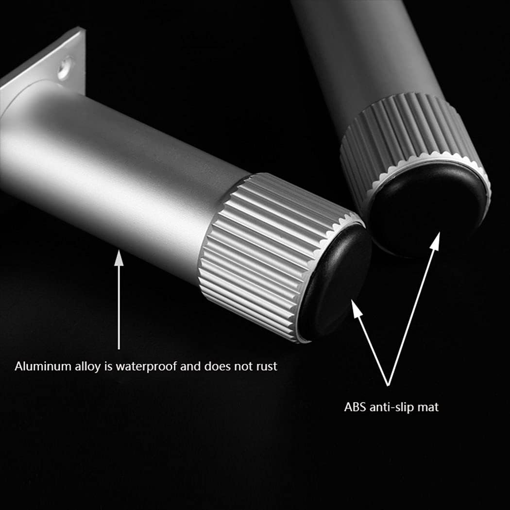 CHEWYNP Furniture Legs Cabinet Legs Aluminum Alloy Adjustable Furniture FeetBathroom Bed Legs Modern Furniture Sofa Legs Sofa Legs Replacement Furniture Support Feet Silver 4 Pieces (15cm)