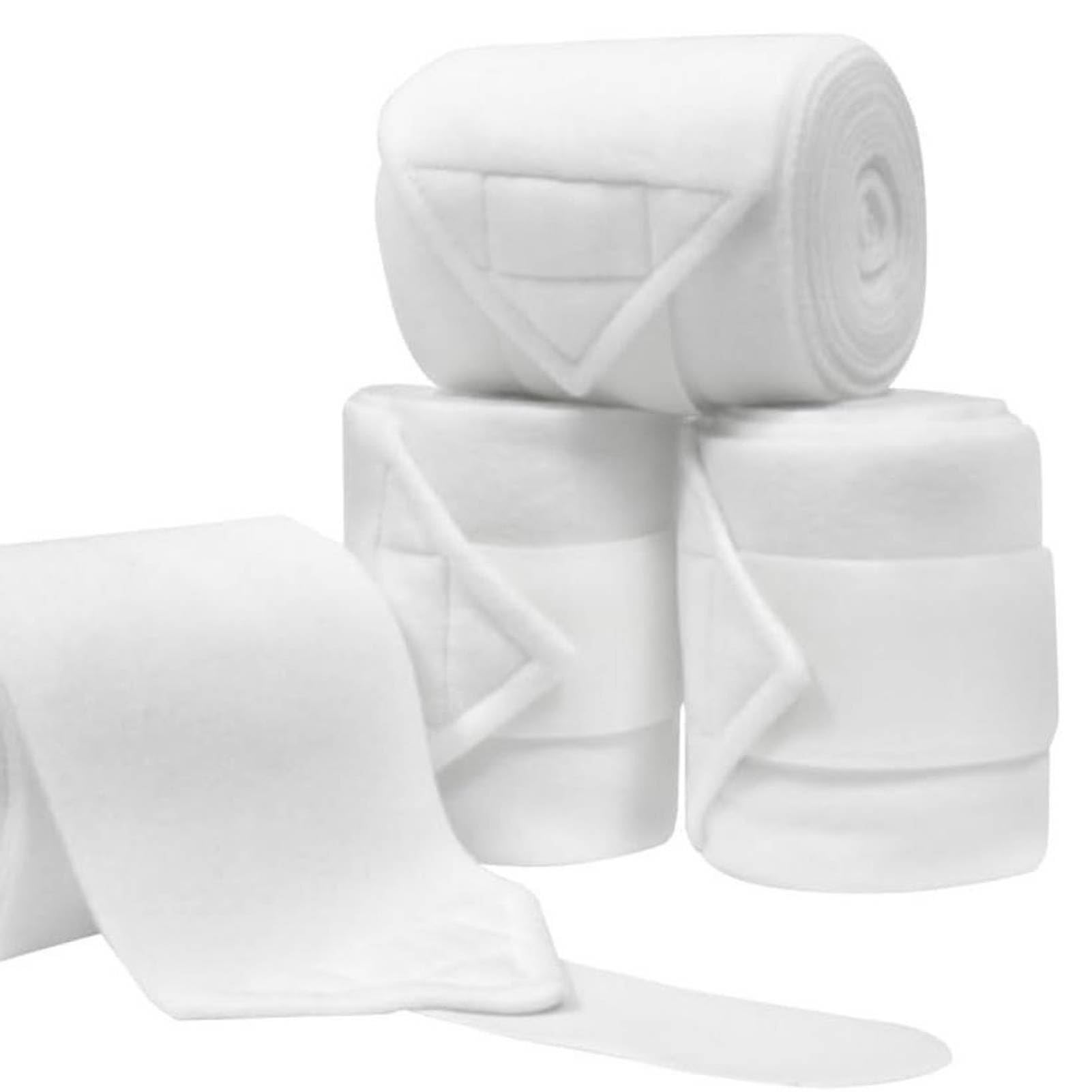 Cyrank 4 Rollos De Vendas para Patas De Caballo, Vendas Profesionales Gruesas De Felpa Suave Vendas para Patas Ecuestres Vendas De Felpa Protección para Botas De Caballo Soporte para Equipo Ecuestre