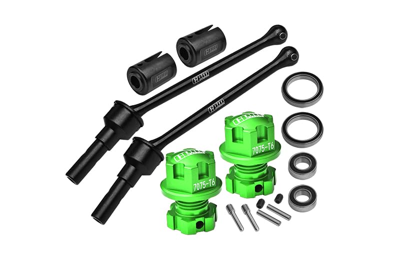 GPM 4140 Carbon Steel Front/Rear Cvd Shaft (88Mm) with 7075 Alloy Wheel Lock & Hex Claw for TRAXXAS 1/8 6S Maxx Slash 102076-4