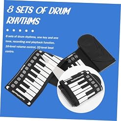 JOINPAYA 1 Jeu De Piano À 49 Touches Piano Électrique Portable Clavier De Piano Enroulable Piano Créatif Piano À Main Piano Pliable Piano Pliant Pour Abs Noir - Les Beatles, Paul McCartney, John Lennon, RIngo Starr, George Harrison JOINPAYA 1 Jeu De Piano À 49 Touches Piano Électrique Portable Clavier De Piano Enroulable Piano Créatif Piano À Main Piano Pliable Piano Pliant Pour Abs Noir – Image 7