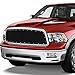DNA Motoring GRL-DRAM09SCRE-CHBK Rivet Style Mesh Front Bumper Grille [For 09-12 Ram 1500]