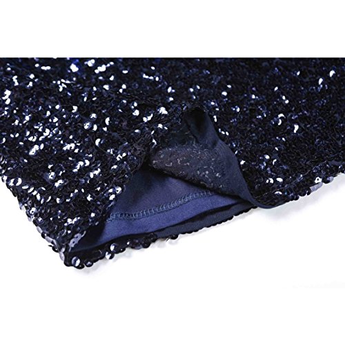Image of MANER Women's Sequin Glitter Short Sleeve Dress Sexy V Neck Mini Party Club Bodycon Dresses