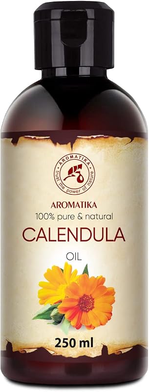 AROMATIKA Óleo de Calêndula com extrato de Calendula Officinalis em base de óleo de amêndoas, 250 mL