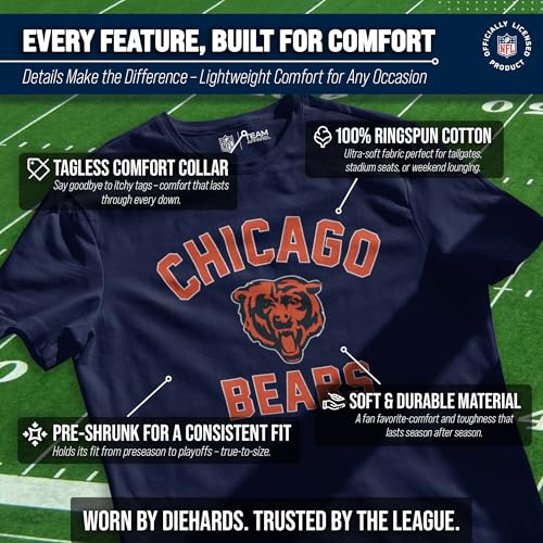 Image of NFL Gameday Cotton Blend T-Shirt for Men and Women - Licensed