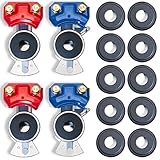 CheeMuii Glad Hands Set 10pcs Glad Hand Seals Universal Gladhand Aluminum Emergency Air Hose Brake...