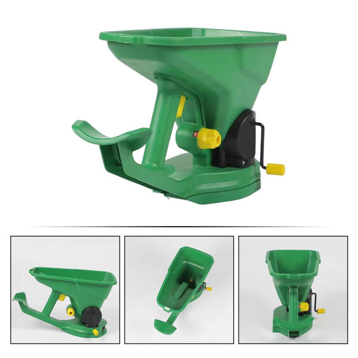 Alasum Esparcidor de Semillas Portátil de Mano para Jardinería y Fertilización, Material Plástico Seguro, Diseño Versátil para Cultivos y Césped