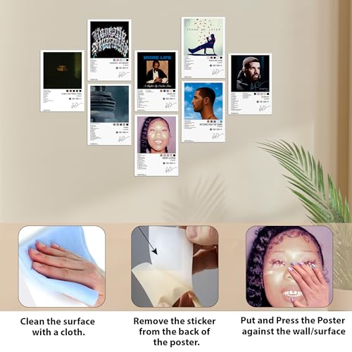 Image of WONDER HUB Wall Posters 8x12 inch (A4 Size) Included Self Adhesive on Back Wall Decor Posters Wall Art For Bedroom, Living room, Office, Dining Room (Drakee)