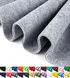 Barcelonetta | Felt Fabric | 72' Wide | 1.6mm Thick | Acrylic & Soft | Felt by the Yard | Felt for DIY Crafts, Projects, Sewing (Heather Grey, Half Yard)