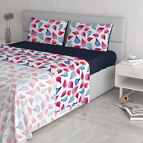Italian Bed Linen MB Home Italy “Fantasy” Bed Sheets Set, Petali, Double - Image 3