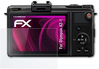 atFoliX Plastic Glass Protective Film compatible with Olympus XZ-1 Glass Protector, 9H Hybrid-Glass FX Glass Screen Protector of plastic