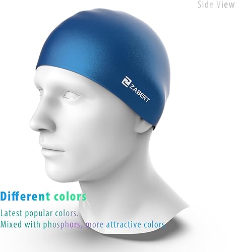 Miniatura 10 de ZABERT C600 - Gorro de natación para niños y niñas, diseño único de calidad prémium