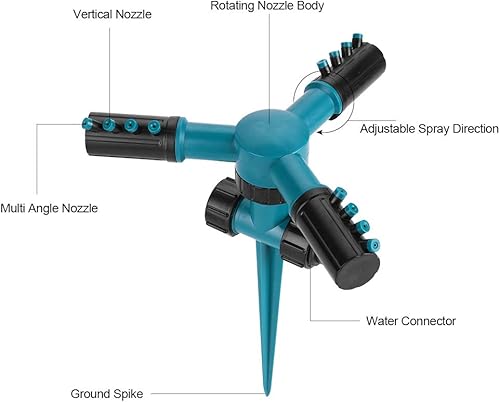 Miniatura 4 de Aspersor de agua, riego automático, para riego de césped, riego de patio