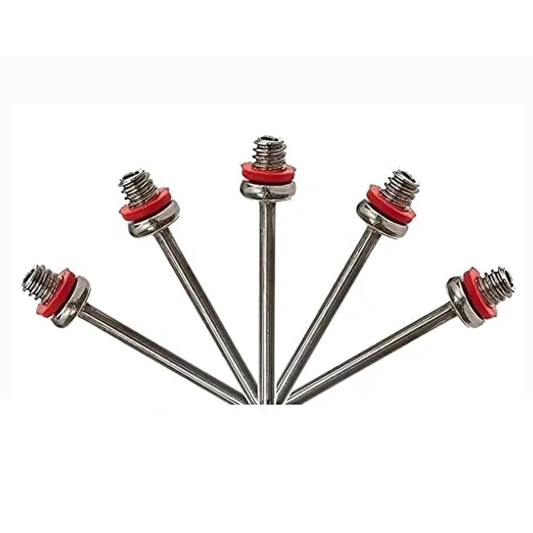 Gmefvr Inflating stainless steel Football, Volleyball, Basketball, Handball, Balloon Air Pin Needle - Pack of 5