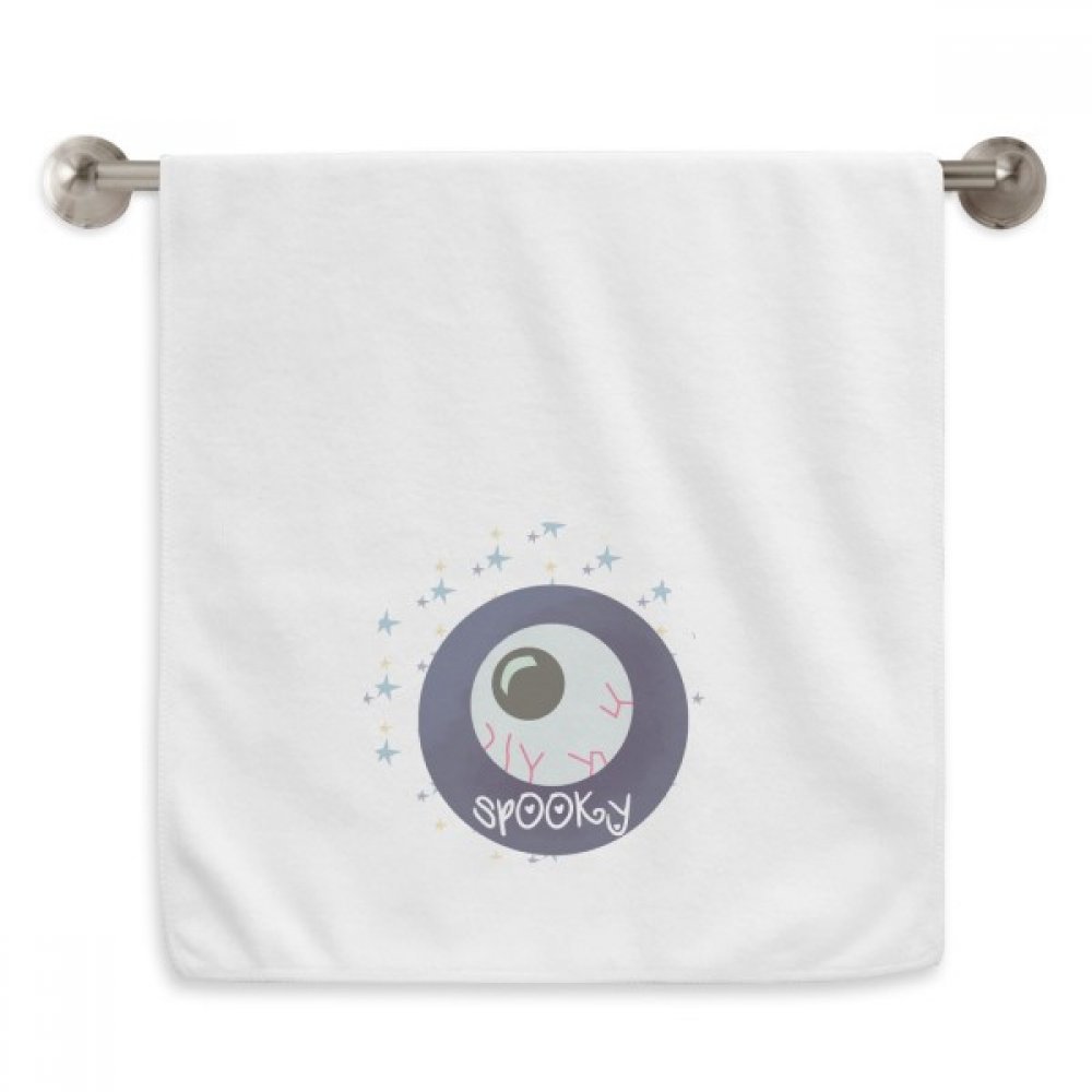 Serviette débarbouillette Halloween œil réaliste douce pour la peau blanc