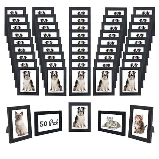 Bulk Set of Black Photo Frames Set
