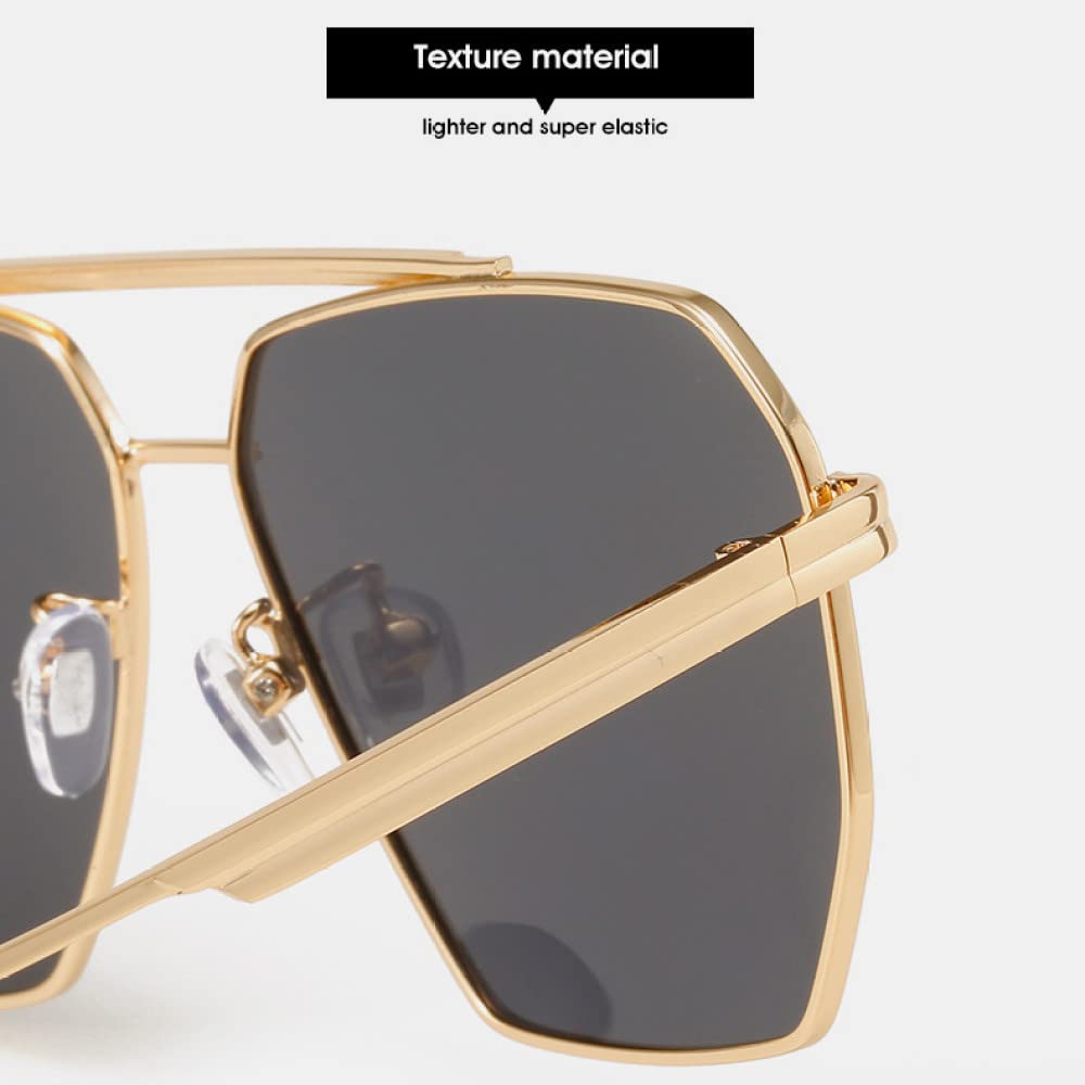 Lunettes de soleil polarisées Lunettes de soleil printemps Steampunk Double faisceau