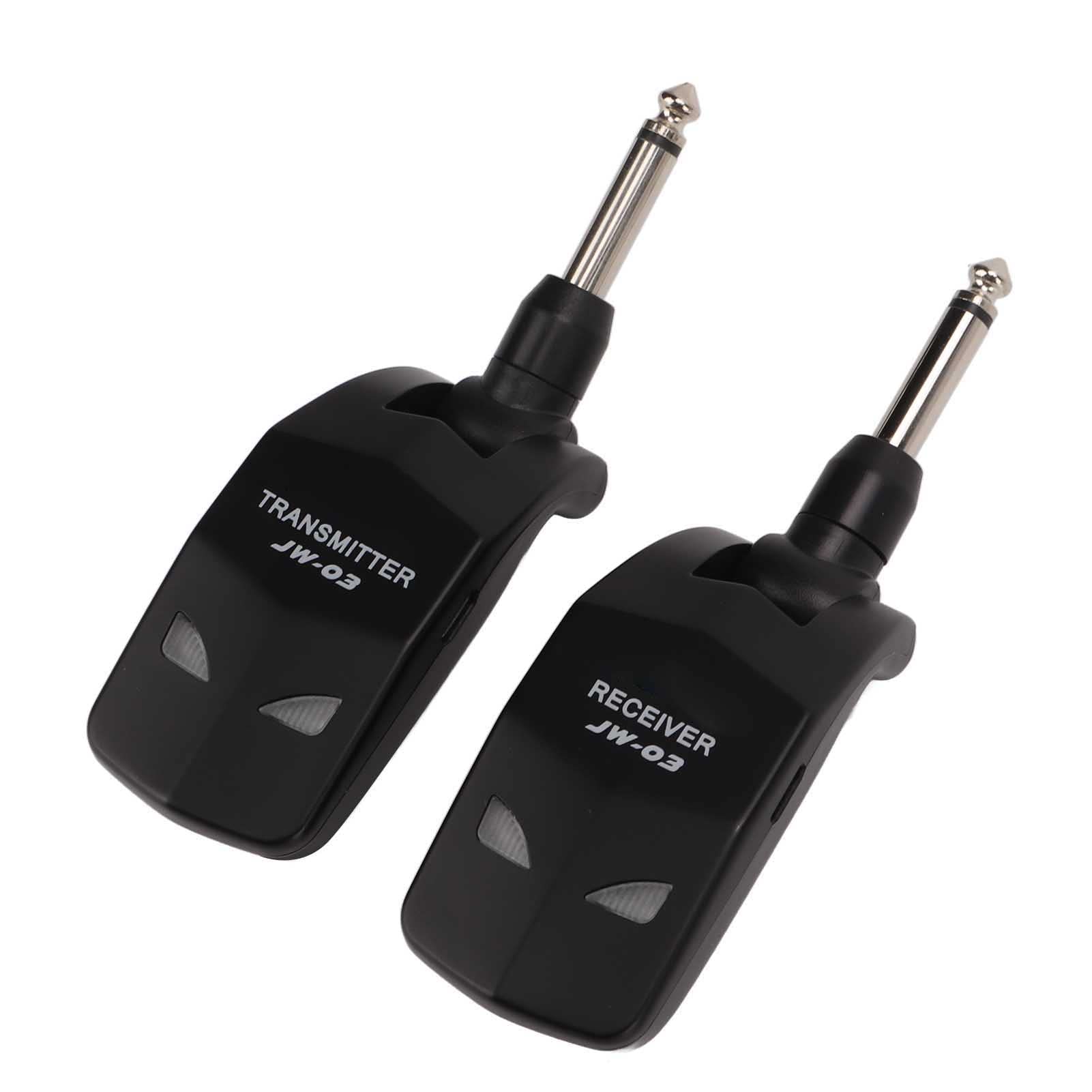 Acouto Bezprzewodowy System Gitarowy 2,4 GHz 12 Kanałów Audio Bezprzewodowy Nadajnik-odbiornik dla Systemu Basowego, Niska Gitara, Niska 5 mS) Pasmo CLEAR Opóźnienia Szumów (mniej, większość 2 4 GHz