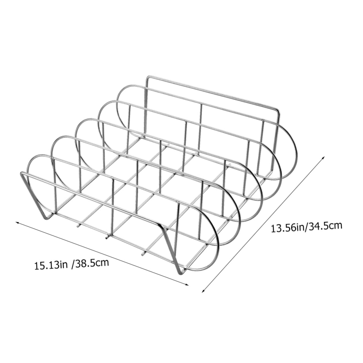 Sosoport Supporto per Costolette in Acciaio Inox 304 Griglia Barbecue per Casa e Campeggio, Cestello Metallico per Arrosti Grande capacità e Flusso d'Aria Ottimizzato per Grigliate All'aperto