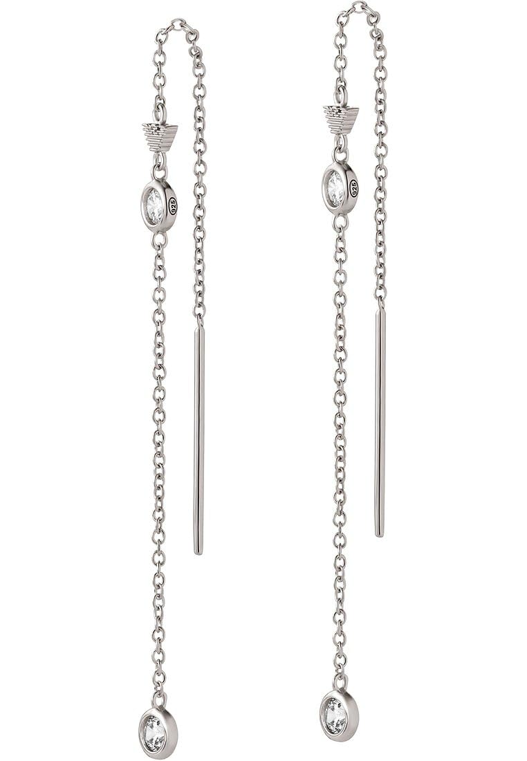 Emporio Armani Women's Sterling Silver hook Closure Earrings