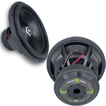 SOUND Q QUBED SoundQubed HDX3 Series 3000 Watts Max Power Subwoofer 18 Inch Dual 1 ohm Sub Car Audio Car Stereo System Bass Loud Audio 1500 watt rms Professional subwoofer