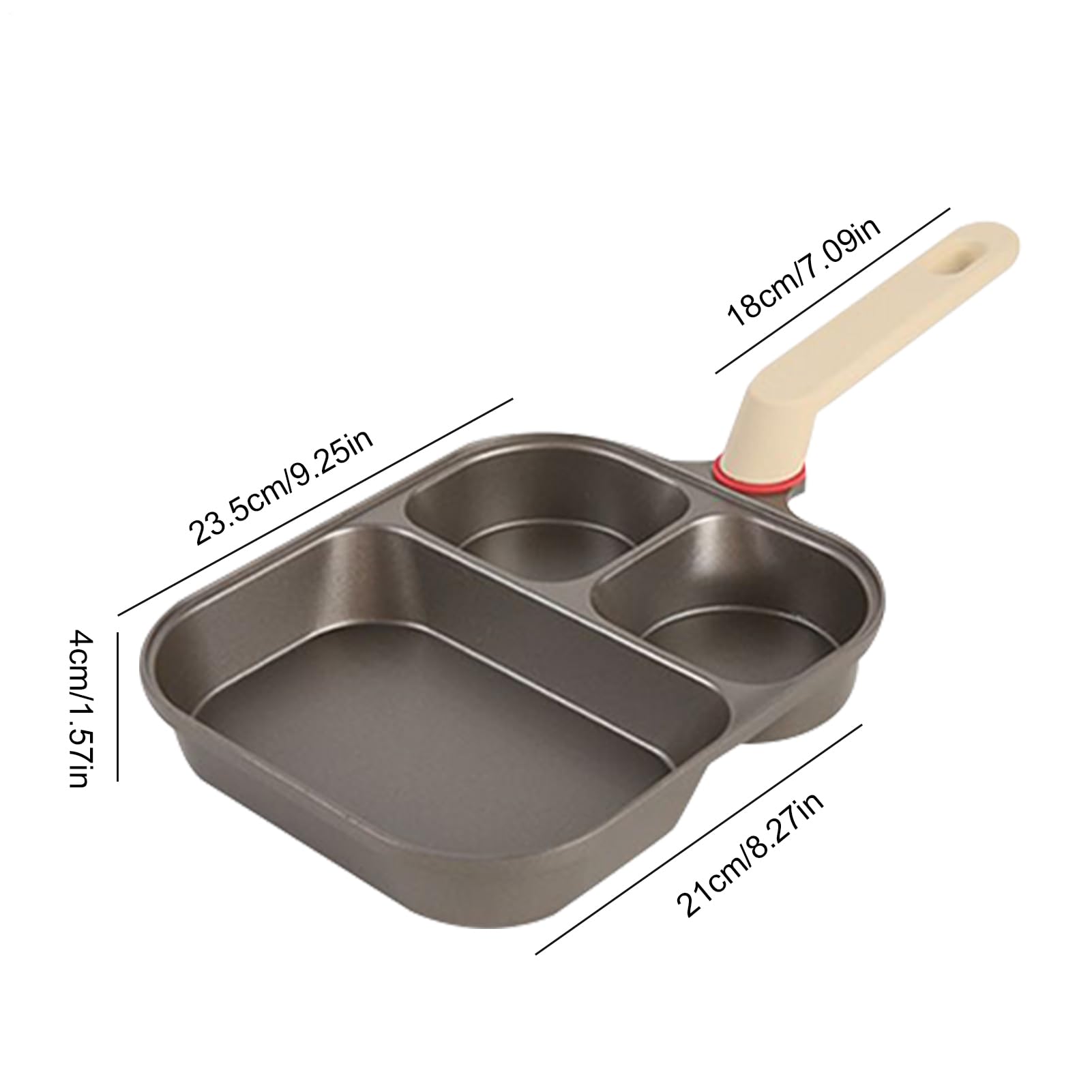 Padella antiaderente con manico ergonomico per uova