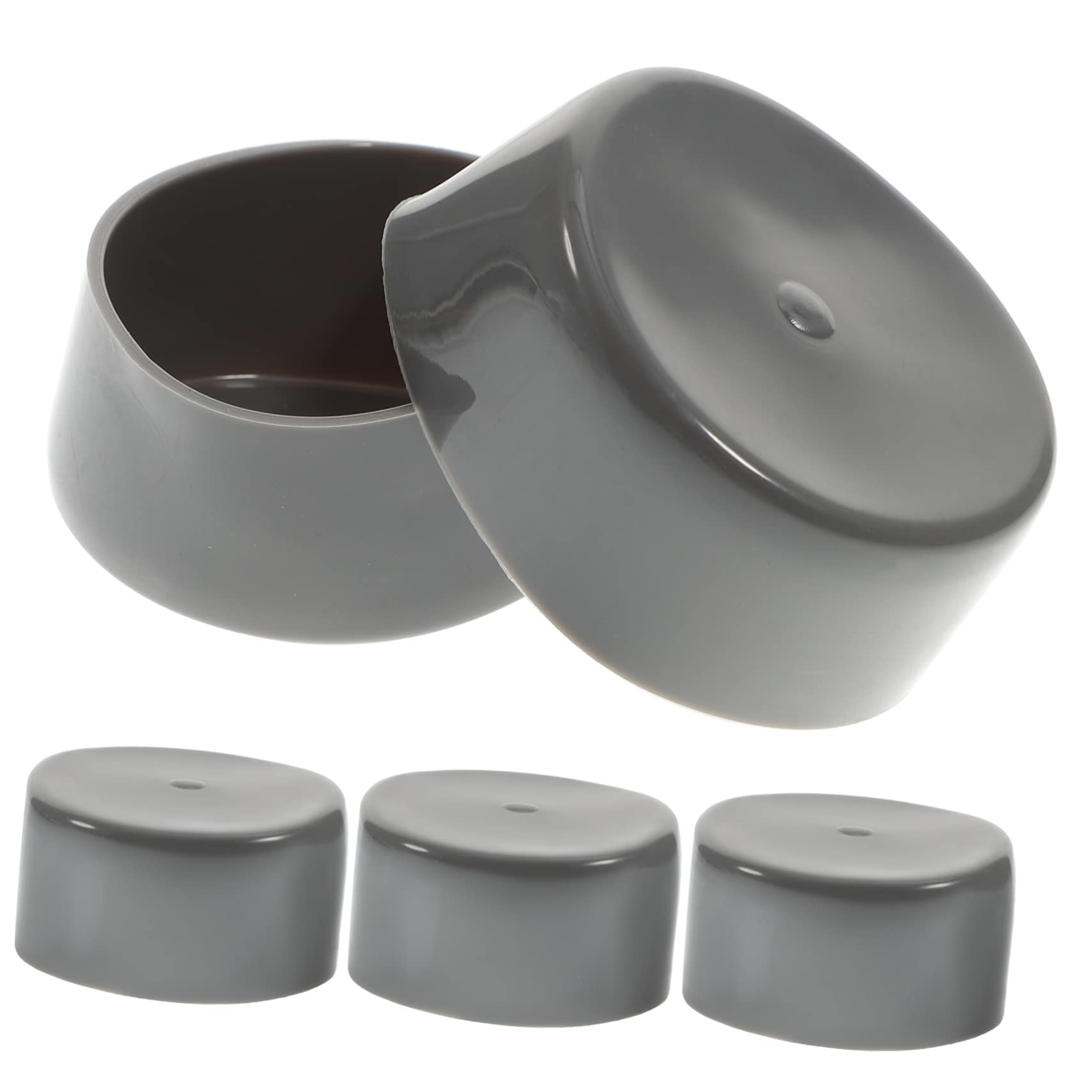MUCKLILY 8pcs Trailer Wheel Hub Caps 1.98in Rubber Covers for Trailer Axle Bearing Protectors