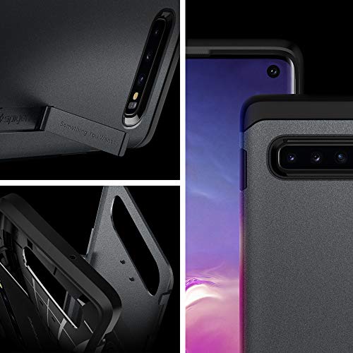 Image of Spigen Tough Armor Back Cover Case for Samsung Galaxy S10 (TPU + Poly Carbonate | Graphite Gray)