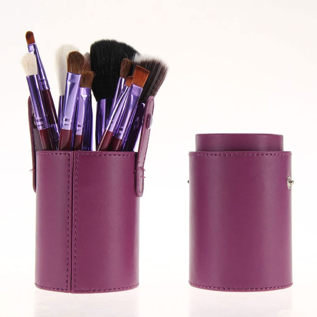 12 Brushes Set Complete Set Of Loose Powder Brushes Eye Shadow Brushes Beauty Tools(C)