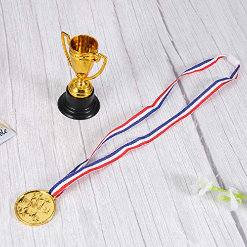 FAVOMOTO 32 Peças de Troféus E Medalhas de Ouro Vencedor de Troféus de Competição de Troféus Recompe
