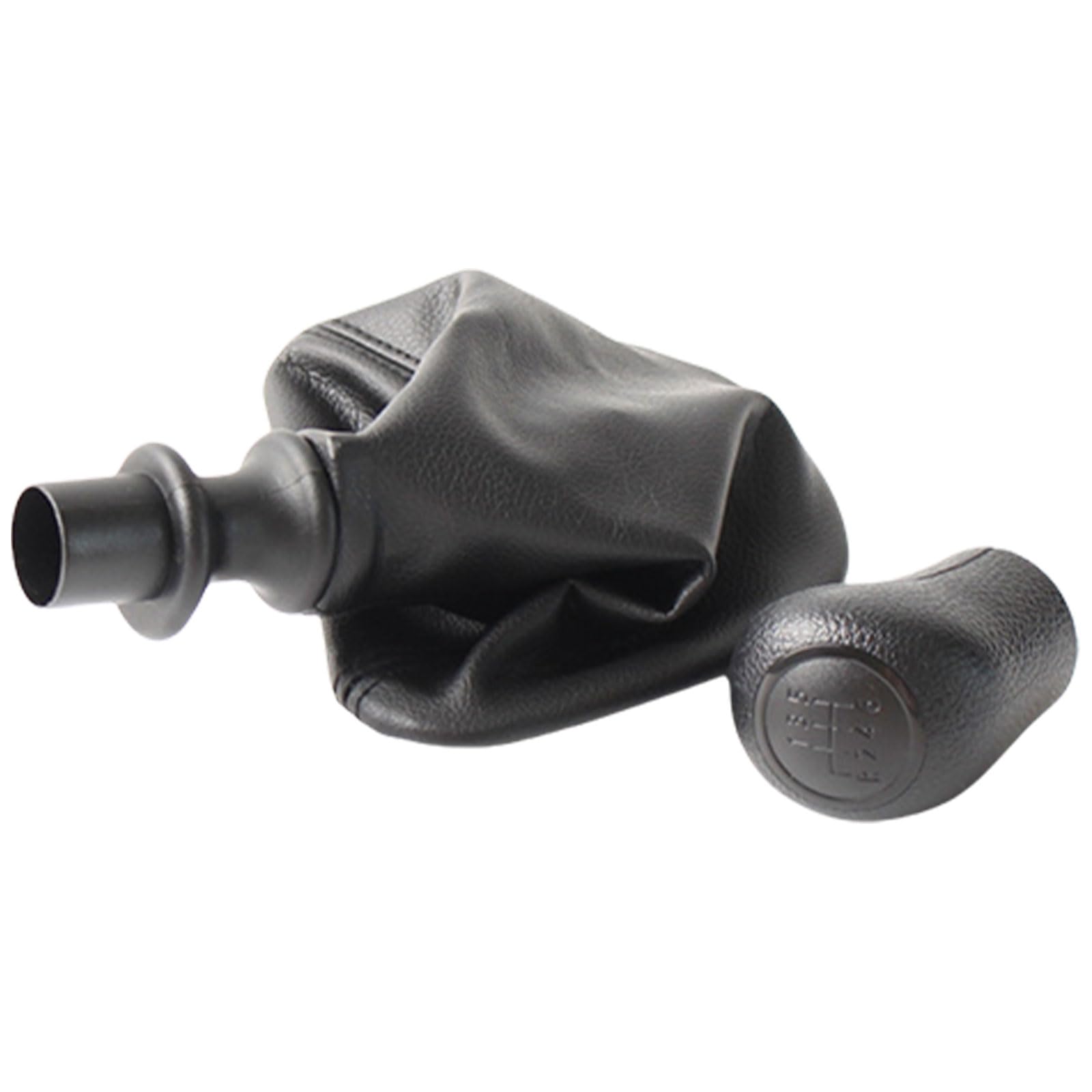 Nucelit Leather Gear Shifter Boot, Auto Manual Driver Car Gear Stick Shifter Knob Gaiter Boot Cover For W639 2003-10