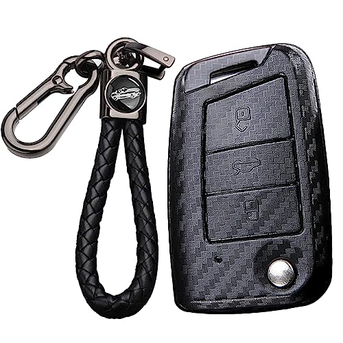 Coque de clé VW Golf et Rabbit en carbone ABS idéale pour vos déplacements quotidiens