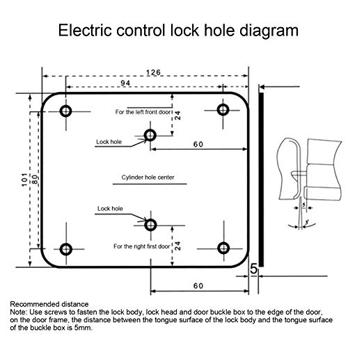 Serrure électrique 9-12V sécurité maximale ouverture droite